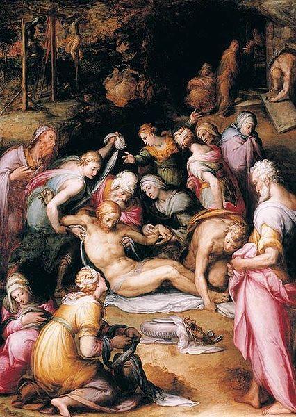 Naldini, Giovanni Battista Lamentation over the Dead Christ china oil painting image